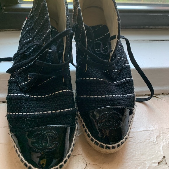 Chanel CC High Top Espadrilles - Picture 1 of 4